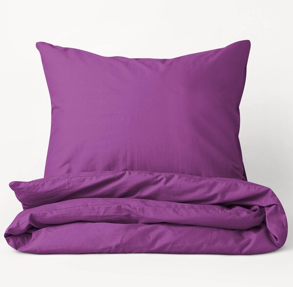 Goldea lenjerie de pat din 100% bumbac - violet 140 x 220 și 70 x 90 cm