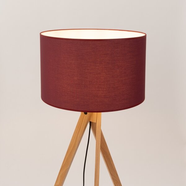 Sollux SL.1907 - Lampă de podea NATT 1xE27/15W/230V, roșie