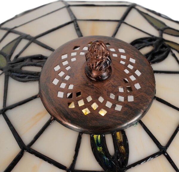 Brilagi - Lampă de masă Tiffany cu vitralii JUNGLE 1xE27/60W/230V