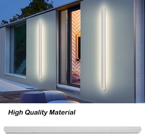 Brilagi - Aplică LED de exterior LINEAR, 32W, 230V, 3000K, IP65, 140 cm, albă, CRI 90