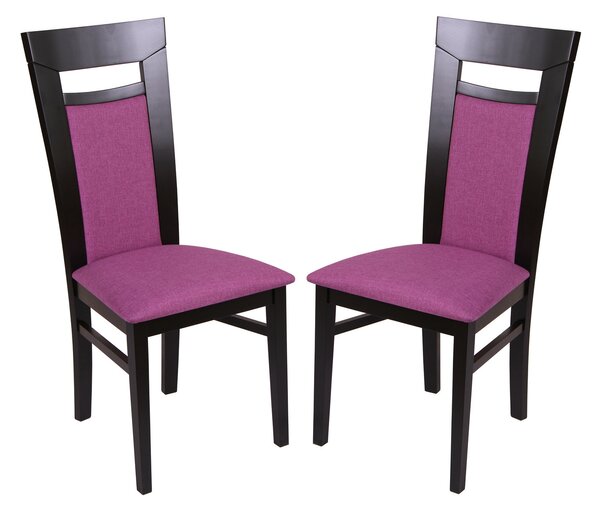 Set 2 scaune Amalfi, Lemn, Wenge Savannah lilac