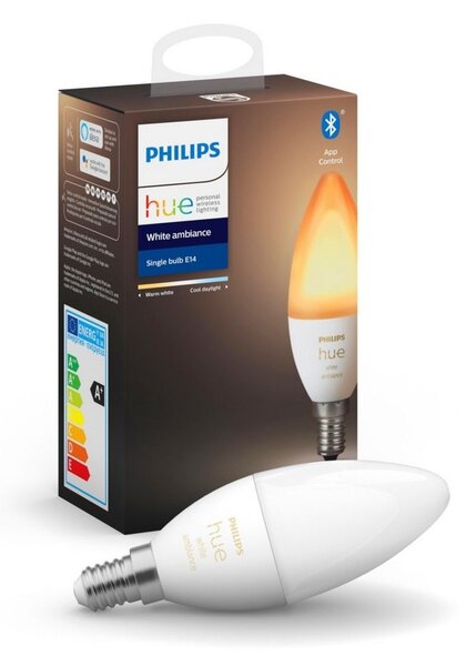 LED Bec dimmabil Philips Hue WHITE B39 E14/5,2W/230V 2200K - 6500K