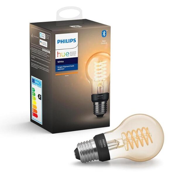 LED Bec dimmabil Philips Hue WHITE FILAMENT A60 E27/7W/230V 2100K