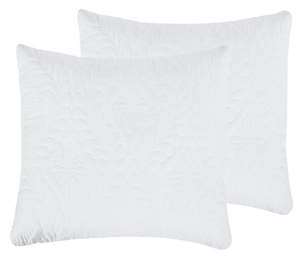 Set 2 Perne Albe 70x70 Belina, microfibra, lavabile la masina- Hipoalergenice