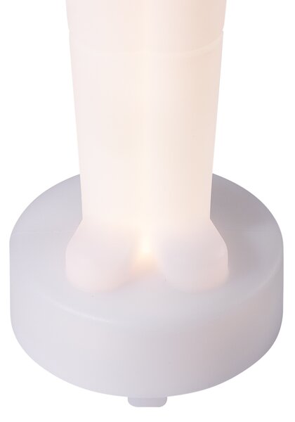 Lampă de masă de Crăciun albă, cu LED, cu dimmer și reîncărcabilă RGBW-IC - Nutcracker