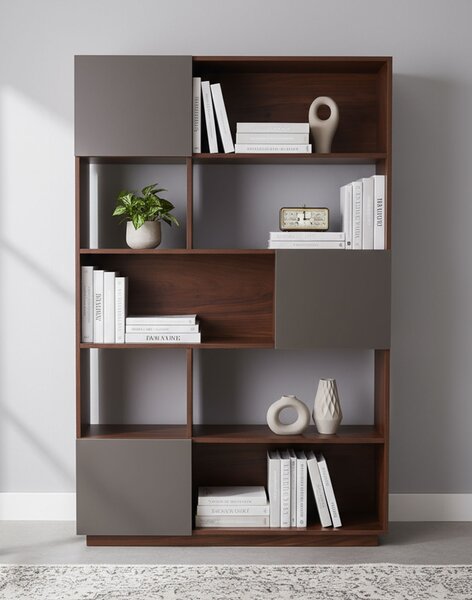Bibliotecă Nevada, stejar închis (110 cm)