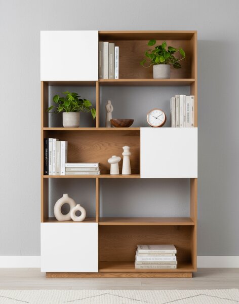 Bibliotecă Nevada, stejar natural (110 cm)
