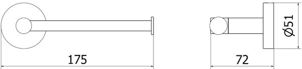 Mexen Remo suport hârtie igienică, auriu - 70507330-50