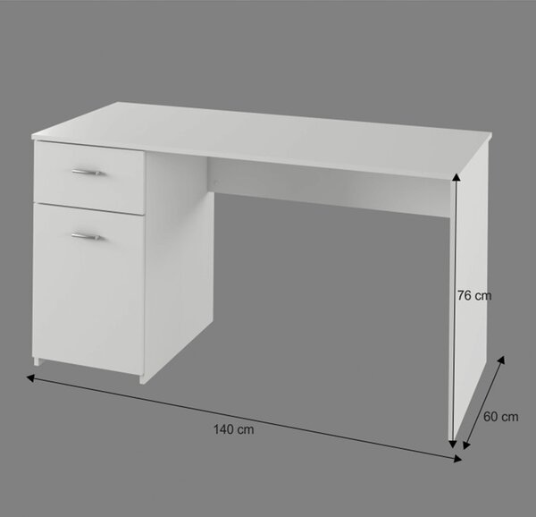Z0ND0 Masă PC Branny (alb). 1015582