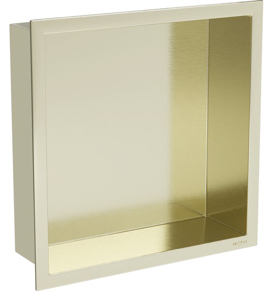Mexen X-Wall-R, raft de perete cu guler 30 x 30 cm, auriu lucios, 1950303010