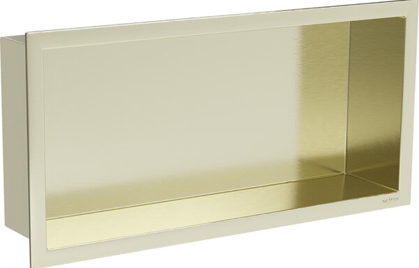 Mexen X-Wall-R raft nișă cu flanșă 45 x 20 cm, auriu periat - 1950452010