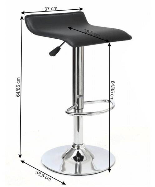 Scaun tip bar Larina (negru). 1015604