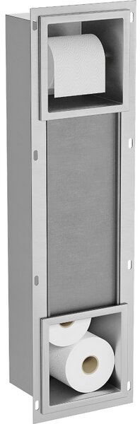 Mexen X-Wall-BP suport pentru hârtie igienică cu magazie, inox - 1914