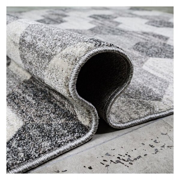 Covor Beenom design geometric gri-bej 1004-125 Selectează mărime: 200 X 300