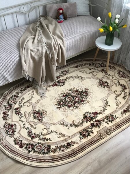 Covor Crem / Bej model floral Selectează mărime: 100 X 200