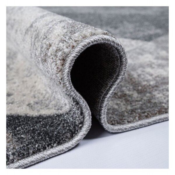 Covor Beenom design geometric gri-bej 1003-155 Selectează mărime: 080 X 150