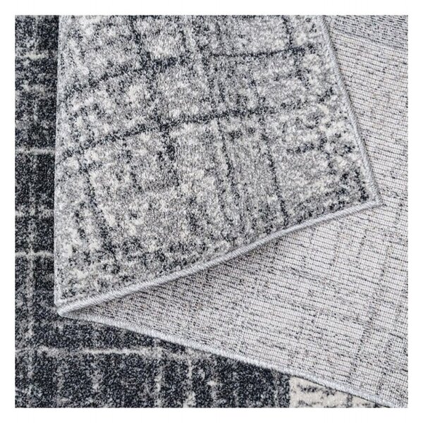 Covor Beenom cu model geometric gri-alb 1011-155 Selectează mărime: 150 X 300