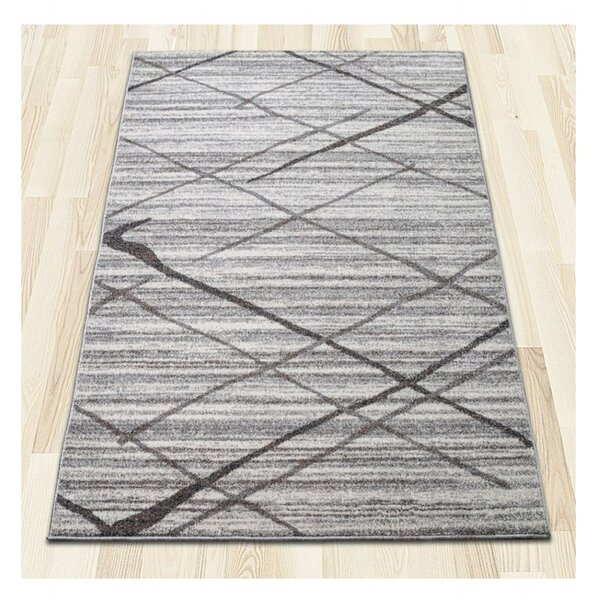 Covor Beenom cu design romburi gri-alb 1012-125 Selectează mărime: 060 X 120