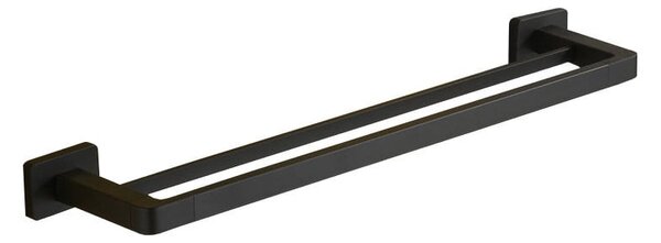 Mexen Asis cuier dublu pentru prosop, negru - 7017625-70