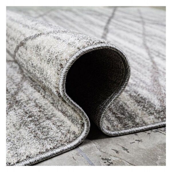 Covor Beenom cu design romburi gri-alb 1012-125 Selectează mărime: 060 X 120
