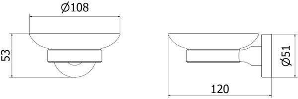 Mexen Remo suport săpun, auriu - 7050739-50