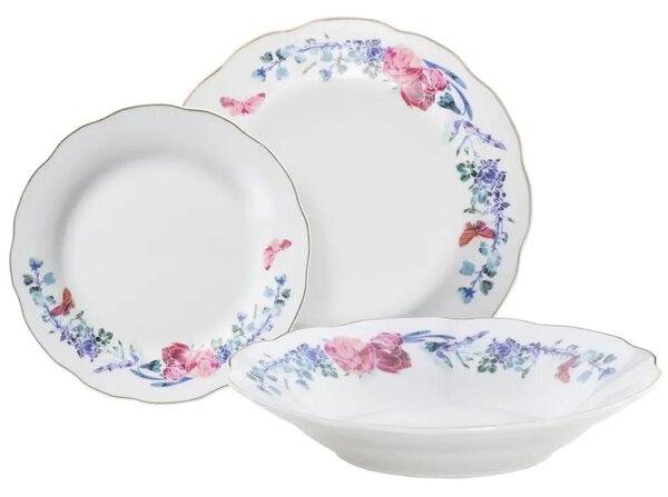 Serviciu de masa 18 piese Clara, Domotti, portelan