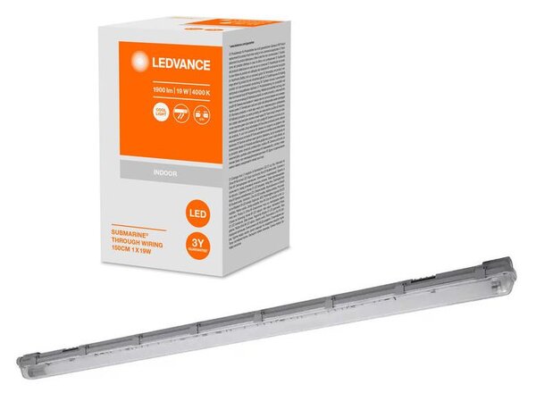 Corp de iluminat LED fluorescent industrial SUBMARINE 1xG13/19W/230V IP65 Ledvance