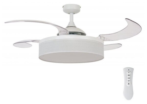 Ventilator LED de tavan FANAWAY 511030 FRASER 3xE27/20W/230V alb + telecomandă