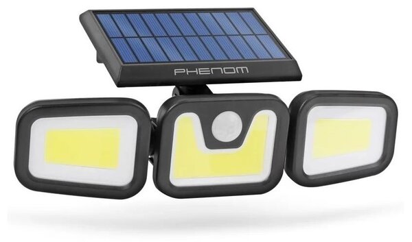Proiector LED solar cu senzor 3xLED/3,3W/5V IP65