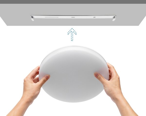 Aigostar - Plafonieră LED pentru baie LED/24W/230V 3000K-6500K IP54 + telecomandă