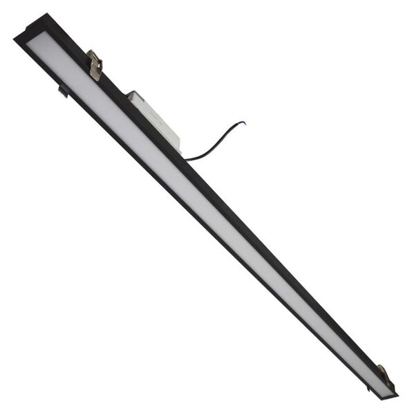 Plafonieră LED REDOM LED/42W/230V 4000K 120 cm neagră