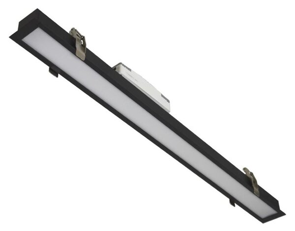 Plafonieră LED REDOM LED/24W/230V 4000K 60 cm neagră
