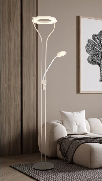 Globo 59038SAD - Lampă de podea LED reglabilă EBRO LED/20W/230V + LED/4W 3000K