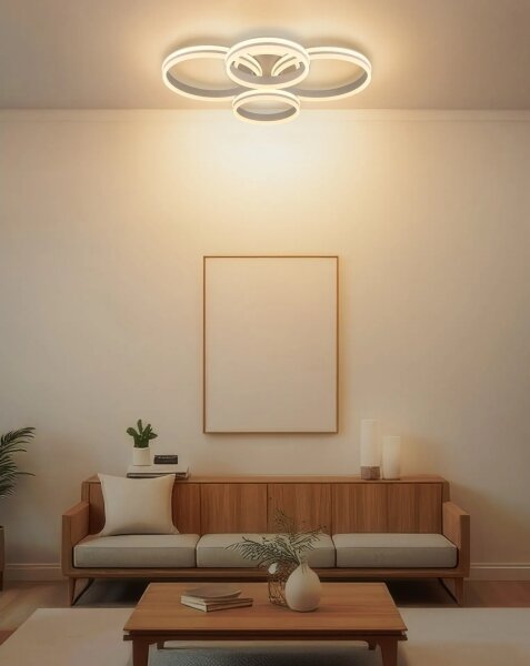 Globo 67260-90SA - Plafonier LED dimabil RUBIO LED/92W/230V 3000K 68x84,5 cm
