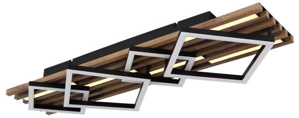 Globo 67344D3 - Plafonieră LED OBRIEN LED/30W/230V + LED/12W 3000K 31x82cm
