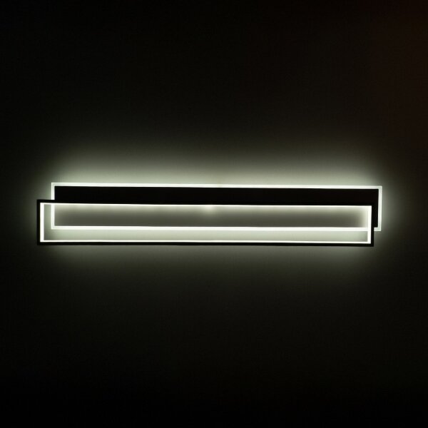 BRILAGI - Plafonieră LED dimabilă OUTLINE LED/90W/230V 18x100 cm alb/negru +telecomandă