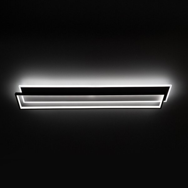 BRILAGI - Plafonieră LED dimabilă OUTLINE LED/90W/230V 18x100 cm alb/negru +telecomandă