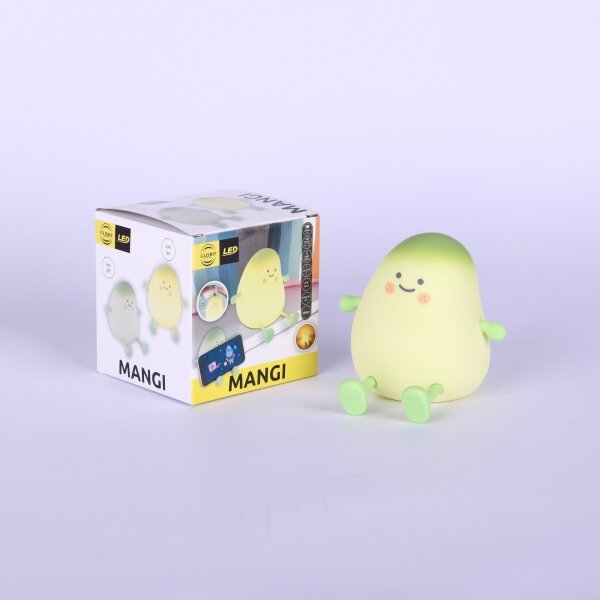 Globo 2871 - Lampă de veghe reîncărcabilă pentru copii MANGI, LED RGBW, cu intensitate reglabilă, 2W/5V, acumulator 800 mAh, culoare mango