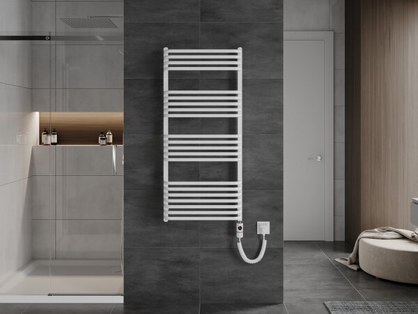 Mexen Apollo, element electric de încălzire 1210x550 mm + tijă de încălzire 600 W, alb, W117-1210-550-2600-20