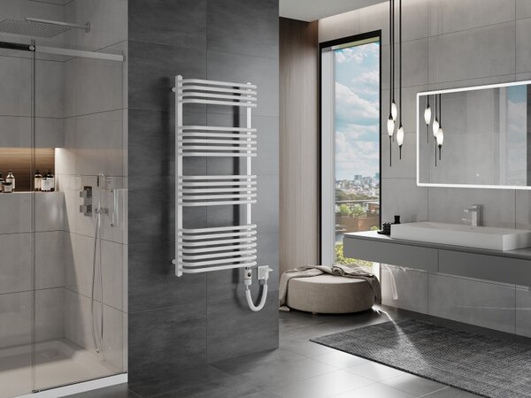 Mexen Apollo, element electric de încălzire 1210x550 mm + tijă de încălzire 600 W, alb, W117-1210-550-2600-20