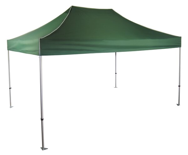 Pavilion de grădină 3x4,5m - din aluminiu hexagonal, Verde