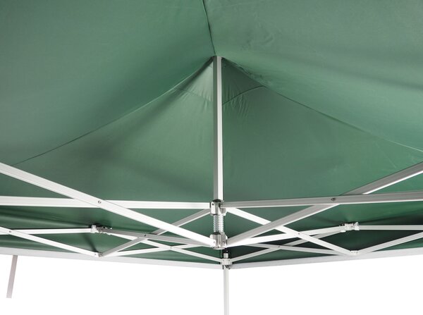 Pavilion de grădină 3x4,5m - Profesional, din aluminiu hexagonal, Negru