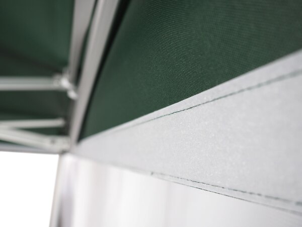 Pavilion de grădină 3x4,5m - Profesional, din aluminiu hexagonal, Negru