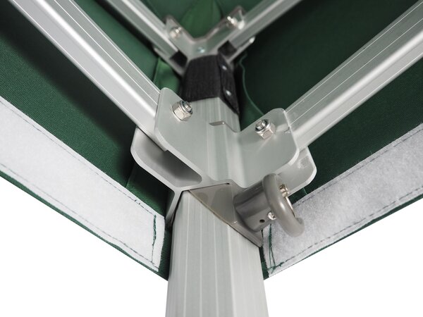 Pavilion de grădină 3x3m - Profesional din aluminiu hexagonal, Roșu