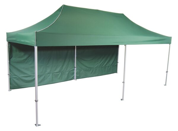 Pavilion de grădină 3x6m - Profesional din aluminiu hexagonal, Albastru