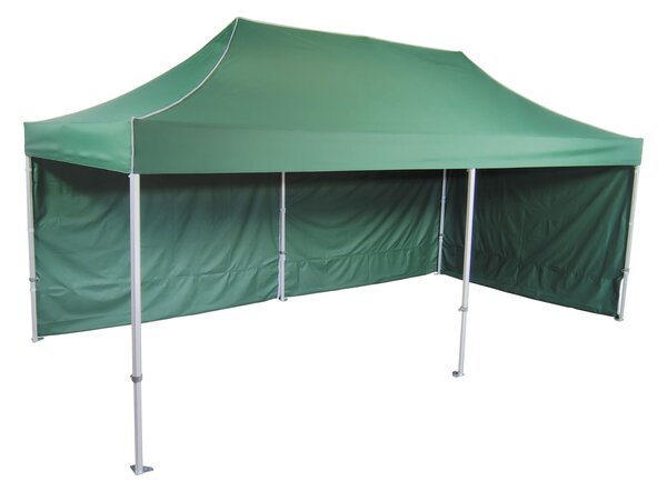 Pavilion de grădină 3x6m - Profesional din aluminiu hexagonal, Albastru