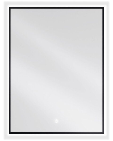 Mexen Erma, oglinda baie LED cu iluminare din spate si rama neagra 60x80 cm, 6000K, anti-aburire, 9814-060-080-611-70