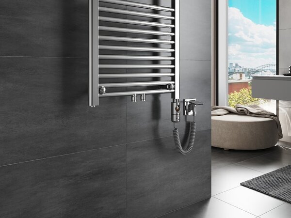 Mexen Mars, element electric de încălzire 900x500 mm + tijă de încălzire 300 W, crom, W110-0900-500-2300-01
