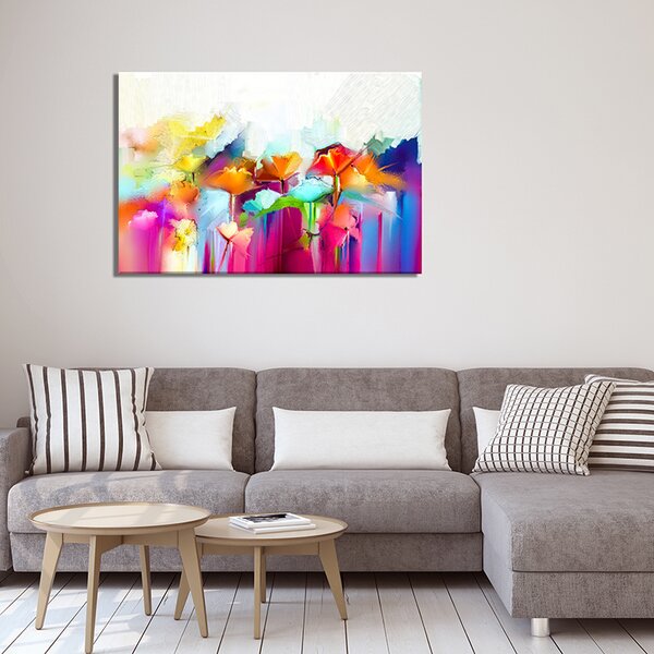 Tablou Decorativ Canvas Multicolor Efect Canvas 100x140 cm