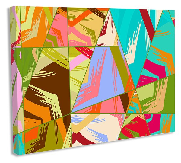 Tablou decorativ canvas colaj abstract asimetric 40×60 cm